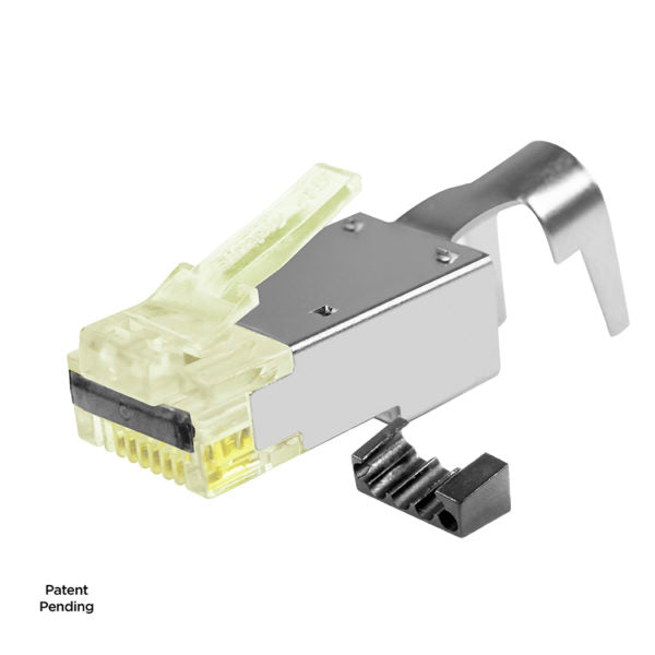 Simply 45 - S45-1755P - PROSeries Pass Through Shielded Yellow Tint, Hi/Lo Stagger - Cat7a/7/6a/6 STP, Cap45 & Bar45 - 50pc Jar