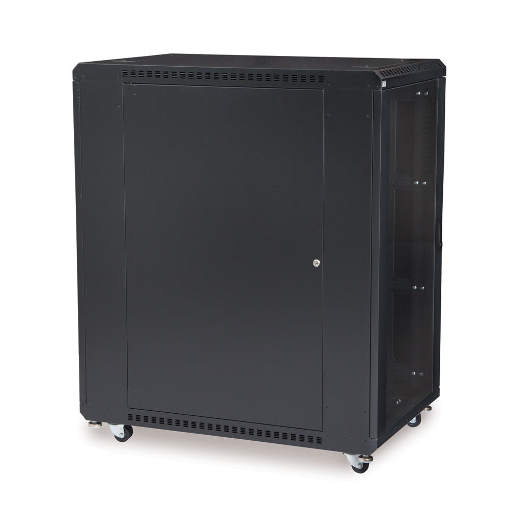 Kendall Howard - 3100-3-001-22 - 22U LINIER® Server Cabinet - Glass/Vented Doors - 36