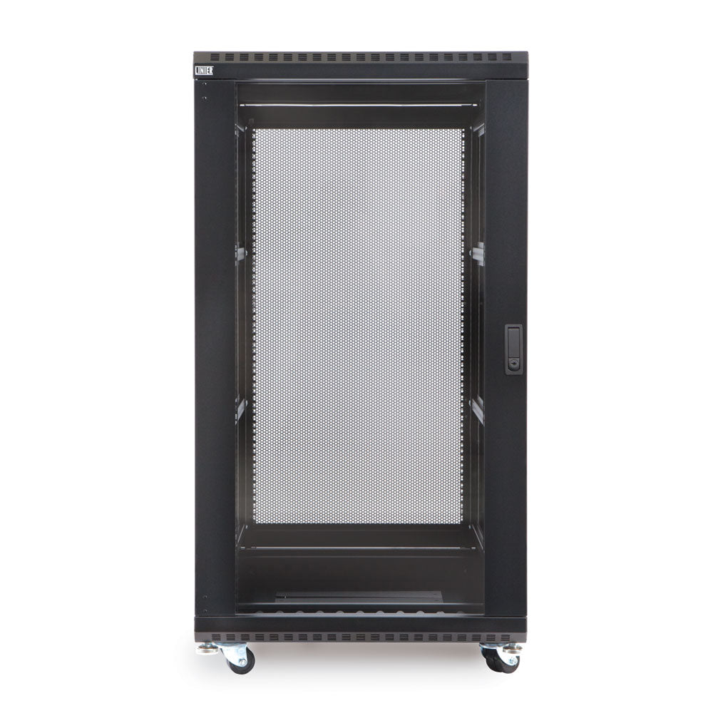 Kendall Howard - 3100-3-001-22 - 22U LINIER® Server Cabinet - Glass/Vented Doors - 36