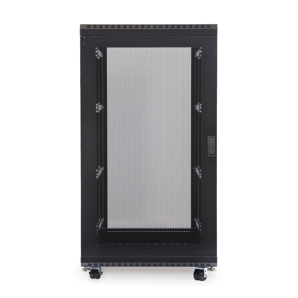 Kendall Howard - 3100-3-024-22 - 22U LINIER® Server Cabinet - Glass/Vented Doors - 24