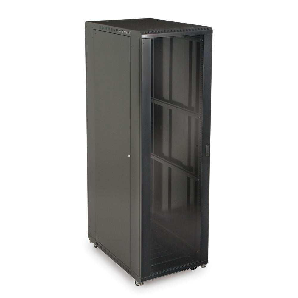 Kendall Howard - 3101-3-001-42 - 42U LINIER® Server Cabinet - Glass/Solid Doors - 36