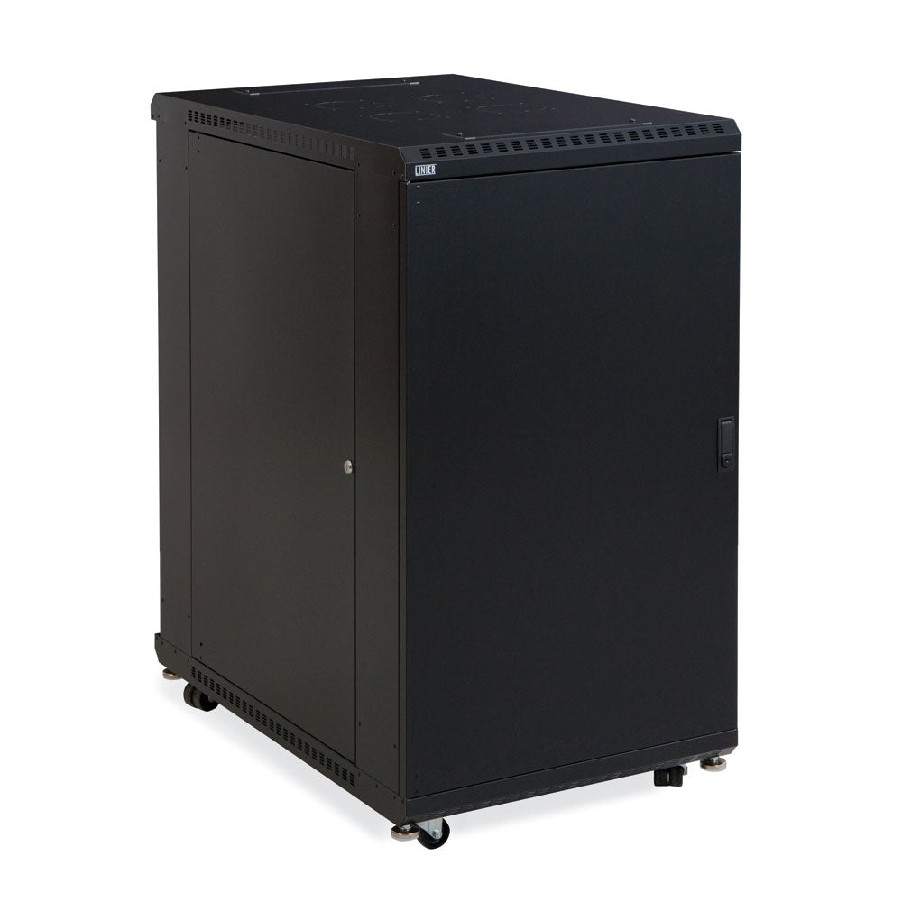 Kendall Howard - 3106-3-001-22 - 22U LINIER® Server Cabinet - Solid/Vented Doors - 36