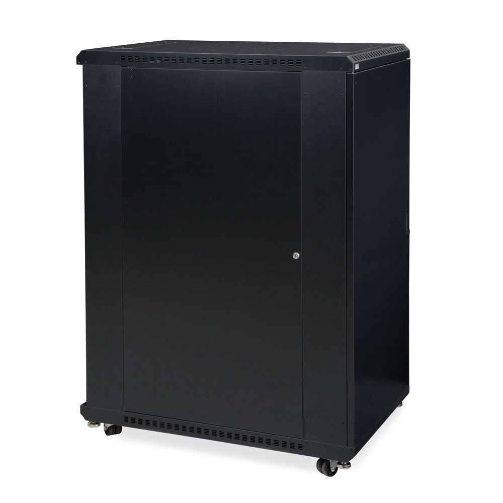 Kendall Howard - 3108-3-001-27 - 27U LINIER® Server Cabinet - Solid/Solid Doors - 36