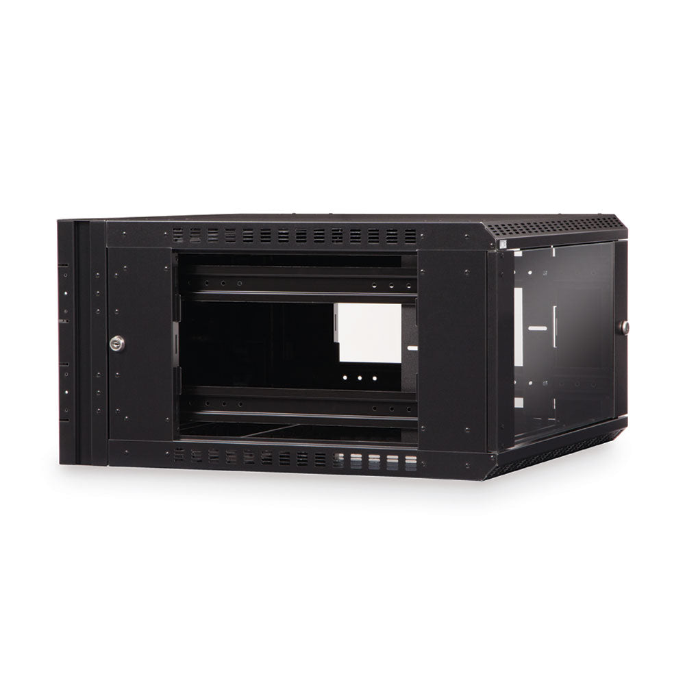 Kendall Howard - 3130-3-001-06 - 6U LINIER® Swing-Out Wall Mount Cabinet - Glass Door
