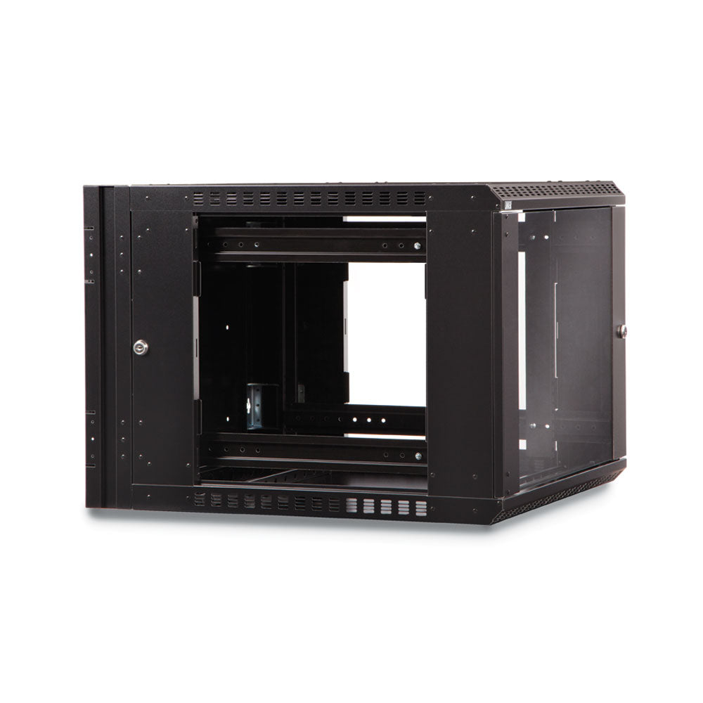 Kendall Howard - 3130-3-001-09 - 9U LINIER® Swing-Out Wall Mount Cabinet - Glass Door