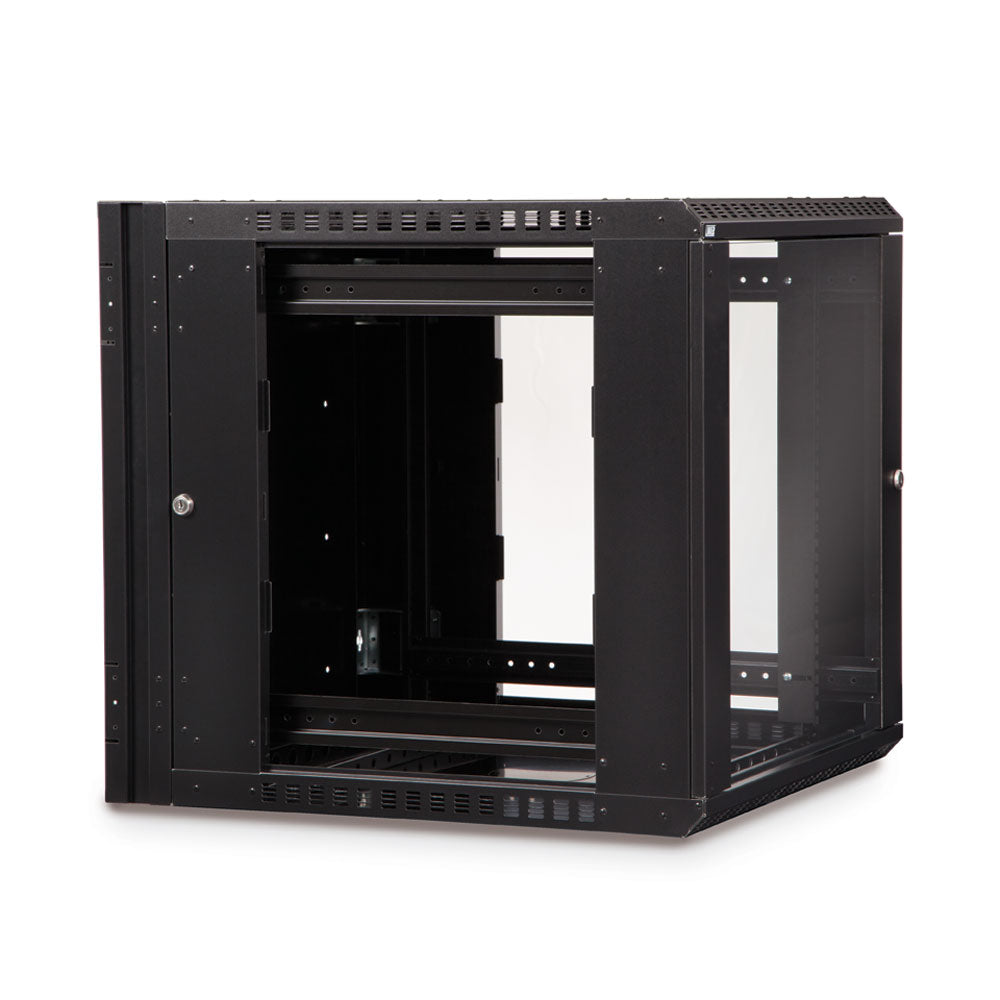Kendall Howard - 3130-3-001-12 - 12U LINIER® Swing-Out Wall Mount Cabinet - Glass Door
