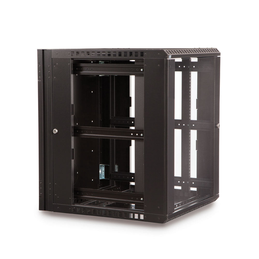 Kendall Howard - 3130-3-001-15 - 15U LINIER® Swing-Out Wall Mount Cabinet - Glass Door