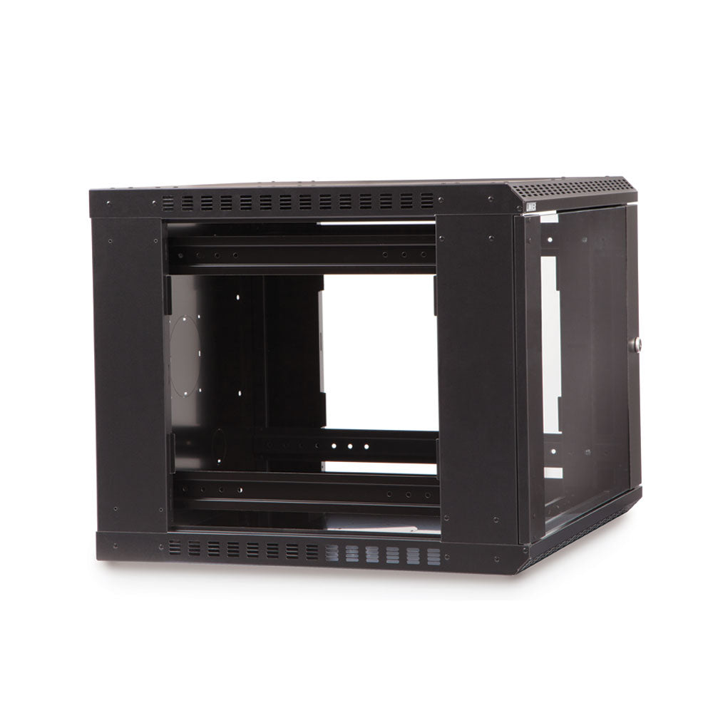 Kendall Howard - 3140-3-001-09 - 9U LINIER® Fixed Wall Mount Cabinet - Glass Door