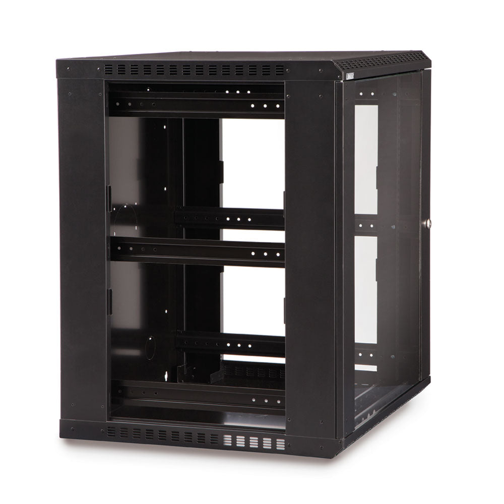 Kendall Howard - 3140-3-001-15 - 15U LINIER® Fixed Wall Mount Cabinet - Glass Door
