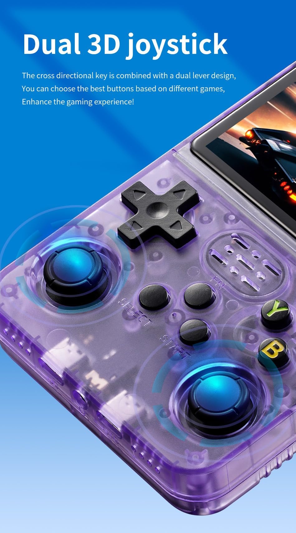 R36S Portable Handheld Game Console More Than 15000 Games Retro Video Game Player Console for NES, GBA, MD, SFC, MAME, PSP, PS1, GB, NDS, N64 and CPS 11 Simulator Games