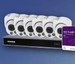 Vivotek - V5K6T3A2 - VIVOTEK 8CH KIT IT9380-H 5MP Turret x6, ND9326P NVR 2TB