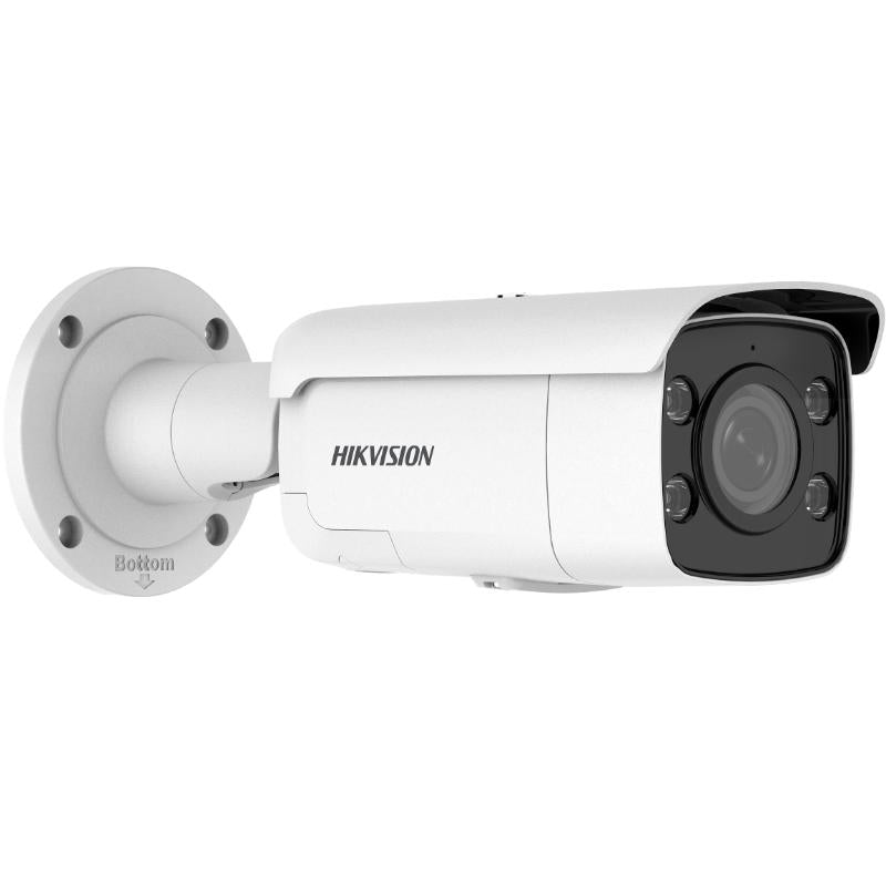 Hikvision - DS-2CD2T87G2-LSU/SL 4mm - 8 MP ColorVu Strobe Light and Audible Warning Fixed Bullet Network Camera, 4mm