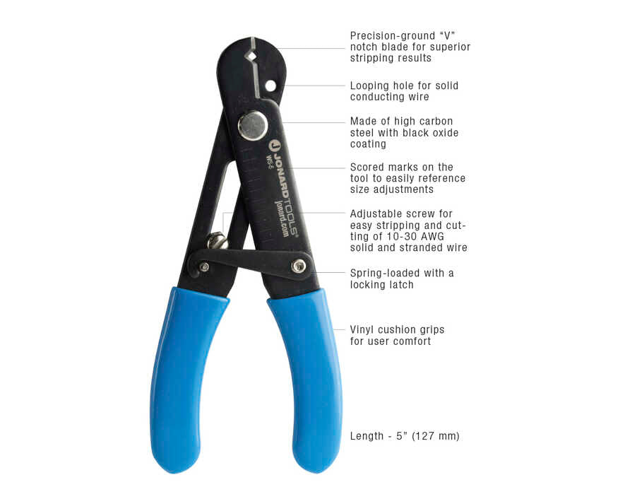 Jonard Tools - WS-5 - Wire Stripper & Cutter 10-30 Awg