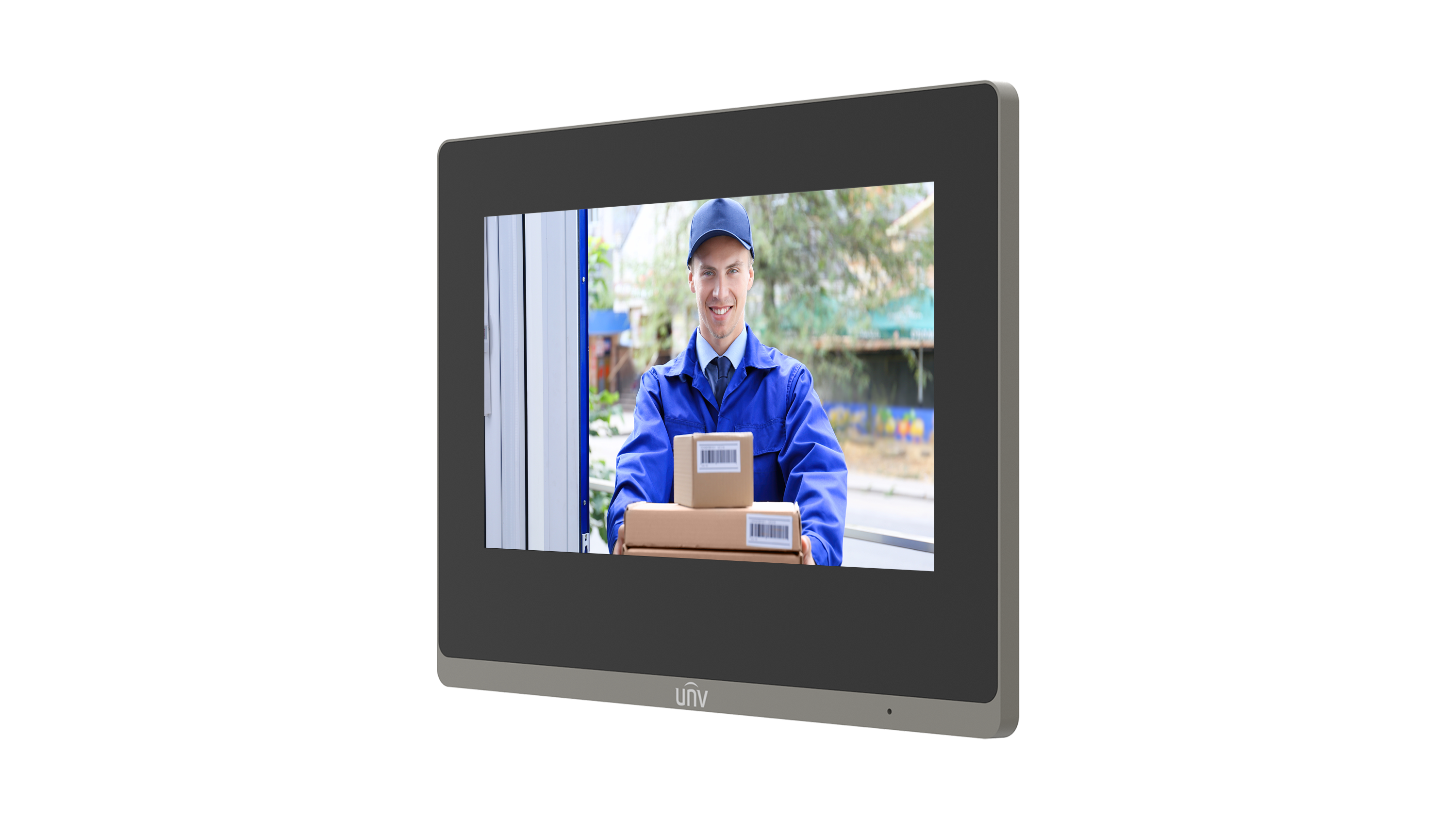 UNV - OEI-371S-H-W - Wall Mounted 7-inch Indoor Station
(Concealed wire installation)
