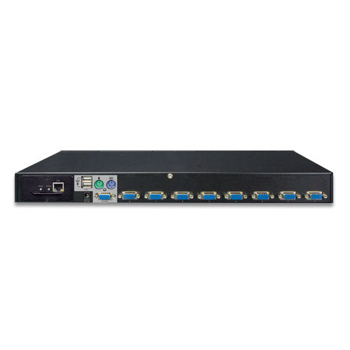 Planet - IKVM-210-08 - 8-Port Combo IP KVM Switch: Up to 64 computers, On Screen Display (OSD), Quick View Setting (QVS), Hotkey, Stackable, 1U rack-mount, Multiplatform–Windows, Linux, Mac, Sun