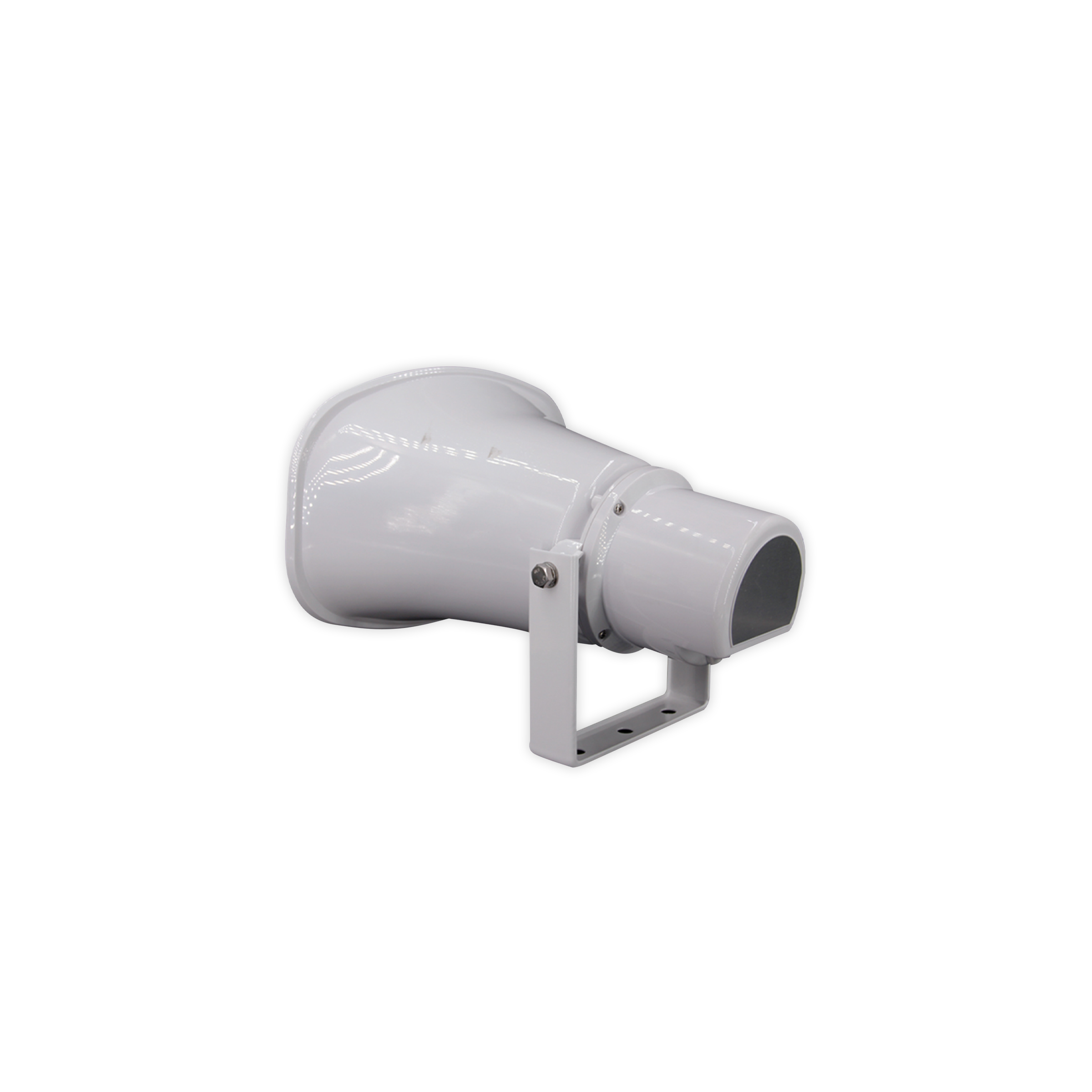 Digital Watchdog - DW-SWSP15A - IP Horn Speaker, 15W, 113dB,300Hz, Built in 15W Amplifier, Codec(OPUS,MP3,G.722,PCMU-PCMA),120Mbps, Alarm Input, Onvif, PoE and 12V/24V, IP67, 2 Year Warranty.