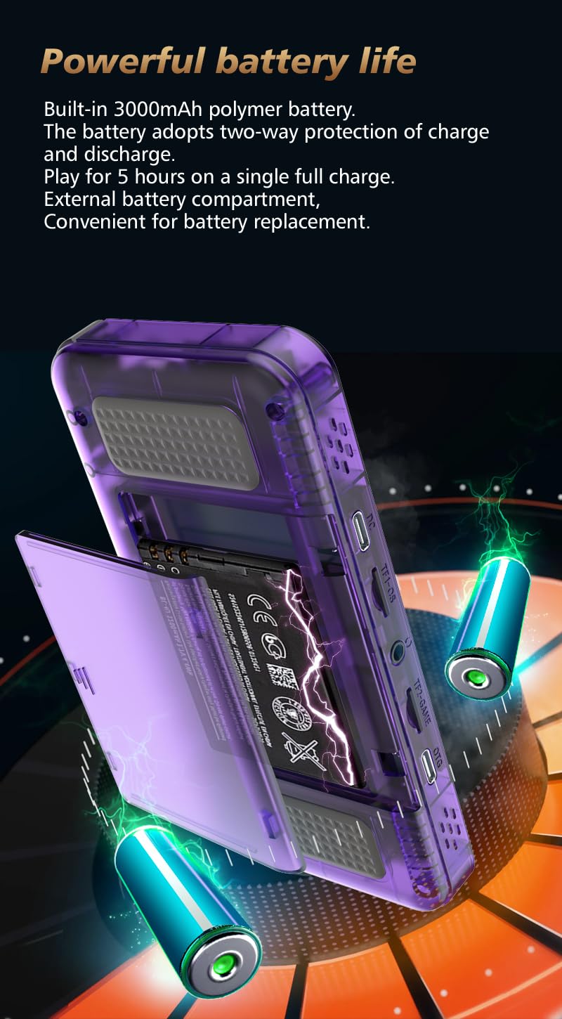 R36H Portable Handheld Video Game Console with 20,000 Plus Games Retro Video Games with Simulators for NES, GBA, MD, SFC, MAME, PSP, PS1, GB, NDS, N64 and CPS