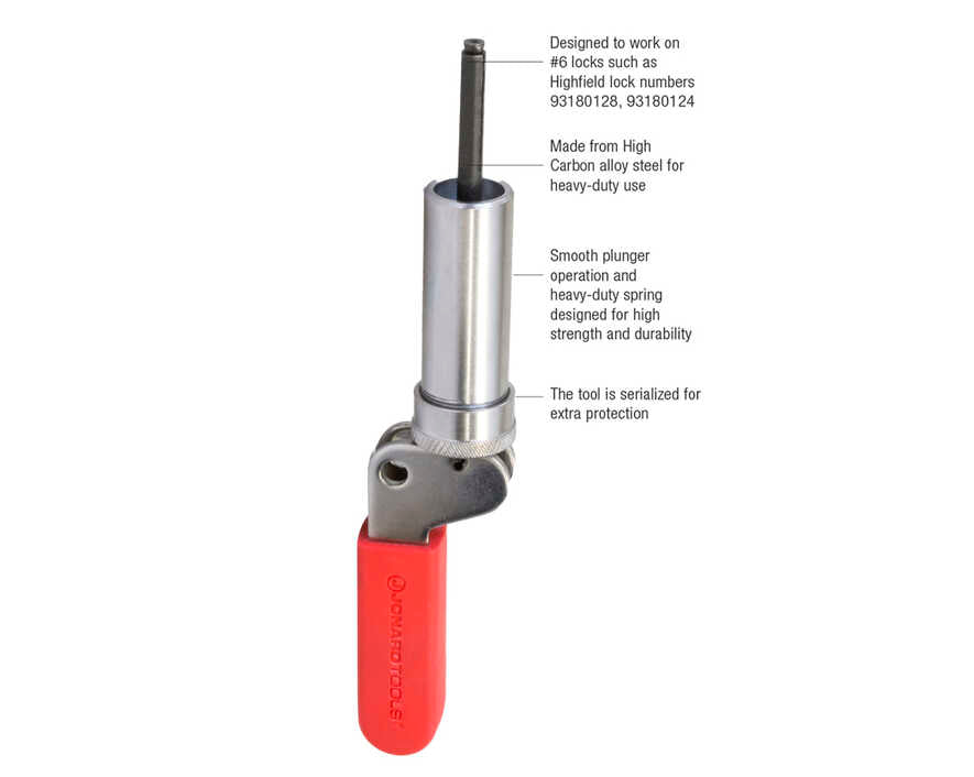 Jonard Tools - TTBW-158 - Barrel Lock Plunger Key Size #6.