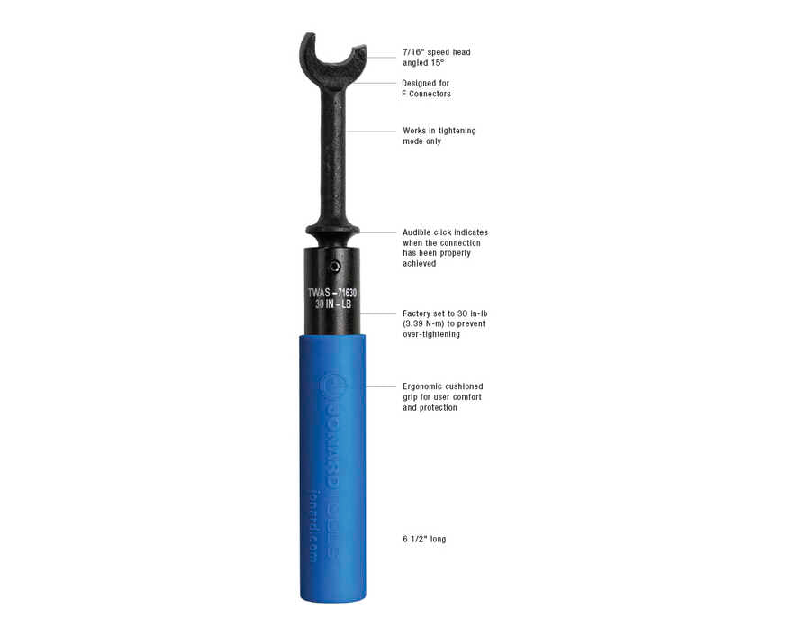 Jonard Tools - TWAS-71630 - Torque Wrench, Speed, 7/16, 30In/Lb