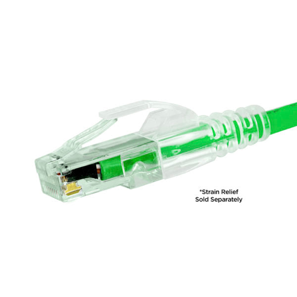 Simply 45 - S45-1100 - Standard Cat6/6a UTP RJ45 Modular Plugs with Bar45 Hi/Lo Stagger, Green Tint - 100pcs/Jar