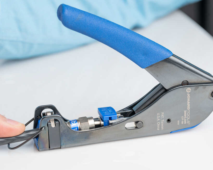 Jonard Tools - CTF-180 - 360° Compression Tool for Short and Long RG59 and RG6 Connectors
