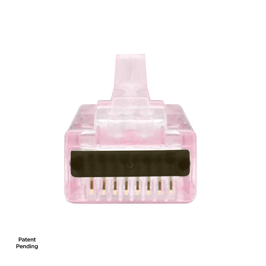 Simply 45 - S45-1705P - PROSeries Pass Through Red Tint, Hi/Lo Stagger - Cat6/6a UTP with Cap45 - 500pc Jar