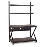 Kendall Howard - 5000-3-204-48 - 48" Performance 200 Series LAN Station - African Mahogany