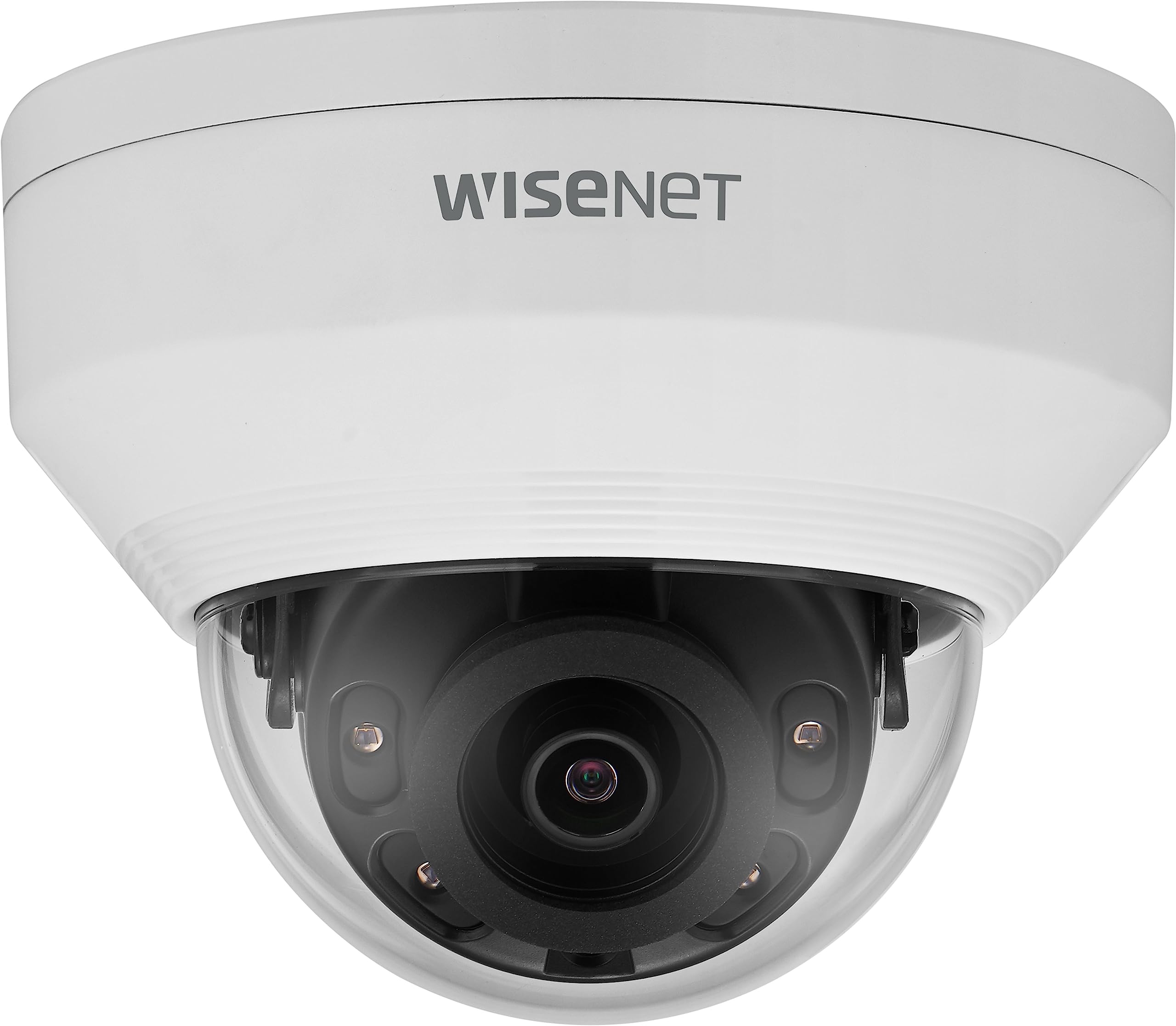 Wisenet ANV-L7012R 4 Megapixel Network Camera - Color - Dome - 65.62 ft Infrared Night Vision - H.264, H.265, MJPEG, H.265M, H.265H, H.264M, H.264H - 2560 x 1440 - 3 mm Fixed Lens - CMOS - Corner Moun