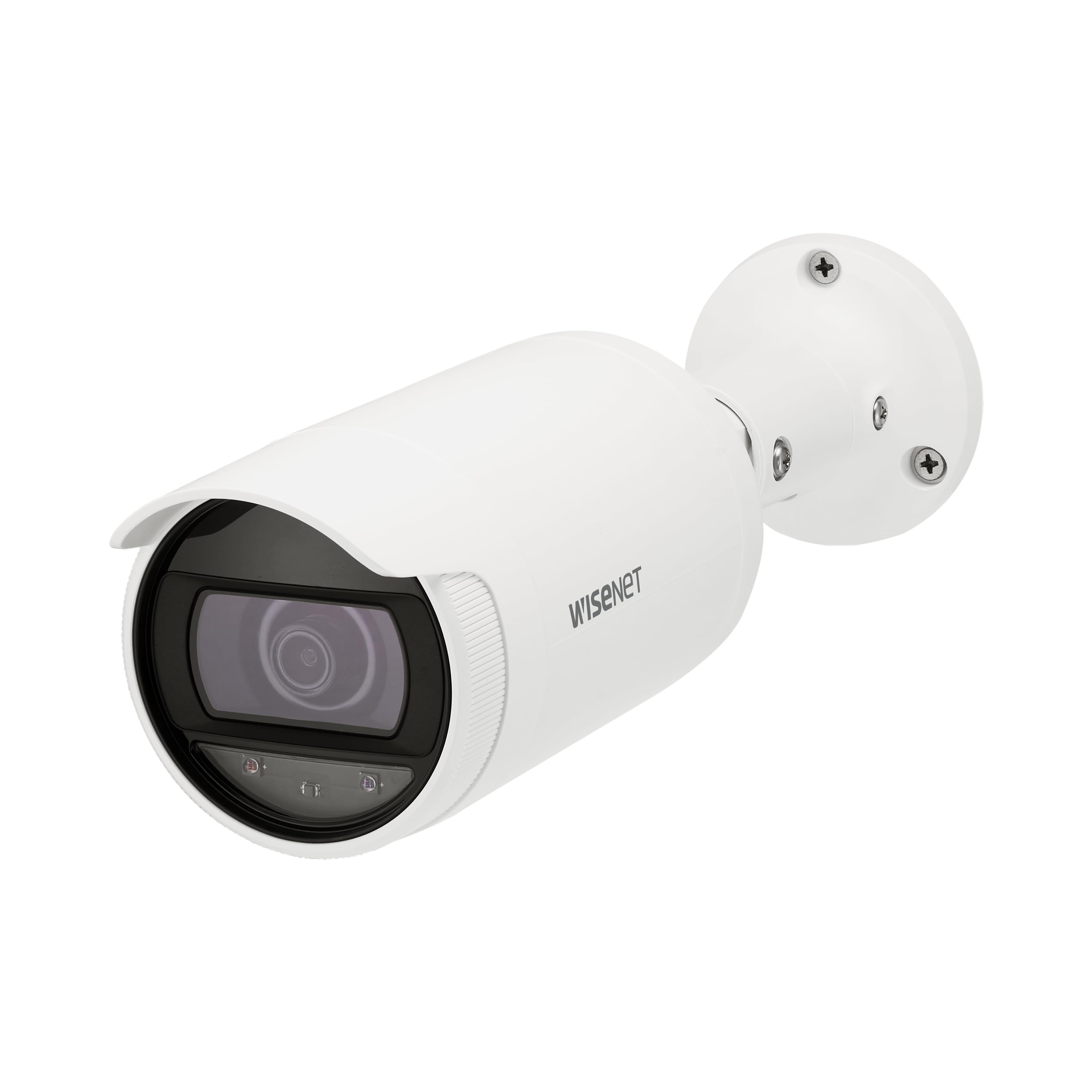 HANWHA ANO-L7012R Wisenet IR Bullet Camera, White; 4MP Resolution; 1/3