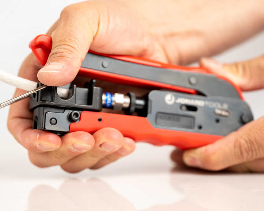 Jonard Tools - CTF-360XL - 360° Compression Tool for Long
  RG6 & RG11 Style F Connectors