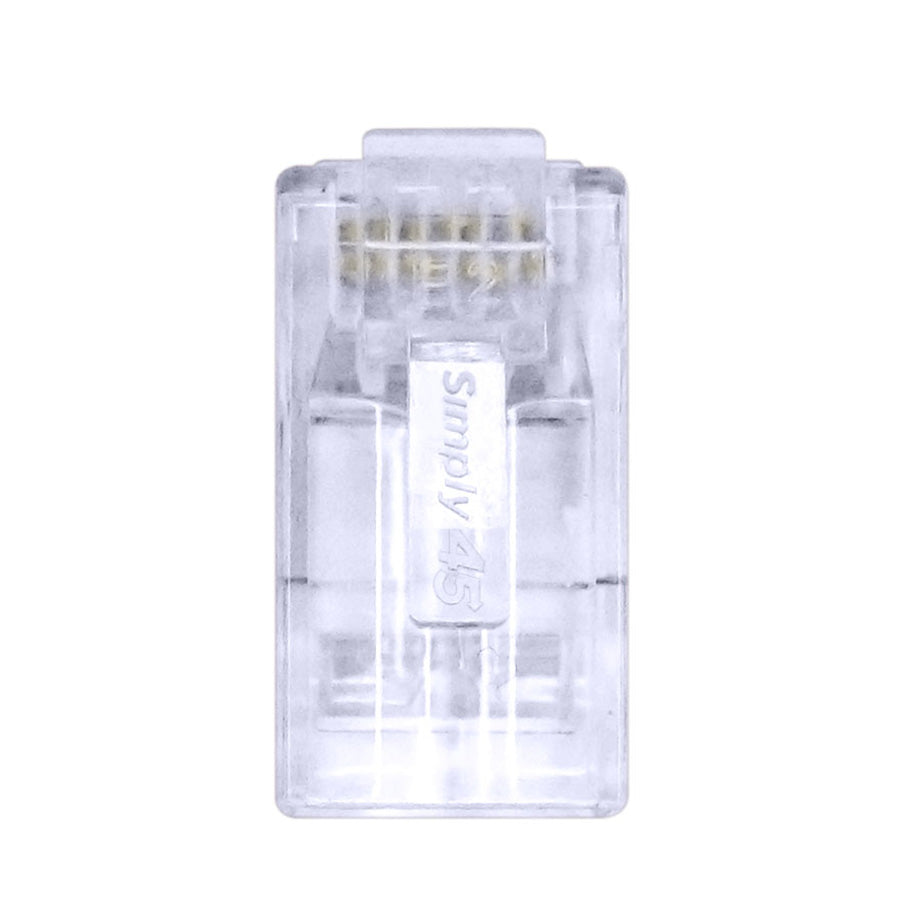 Simply 45 - S45-1505P - PROSeries Pass Through Blue Tint - Cat5e UTP with Cap45 - 500pc Jar 