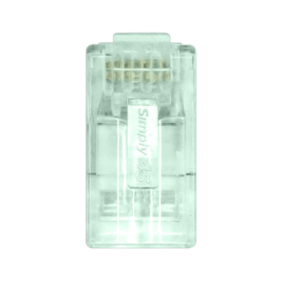 Simply 45 - S45-1605P - PROSeries Pass Through Green Tint - Cat6 UTP with Cap45 - 500pc Jar