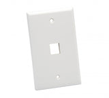 Platinum Tools - 601WH-25 - Wall Plate, Standard, 1 Port, White 25pc/Installer Pack