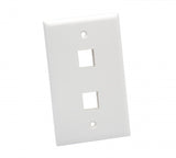 Platinum Tools - 602WH-25 - Wall Plate, Standard, 2 Port, White 25pc/Installer Pack