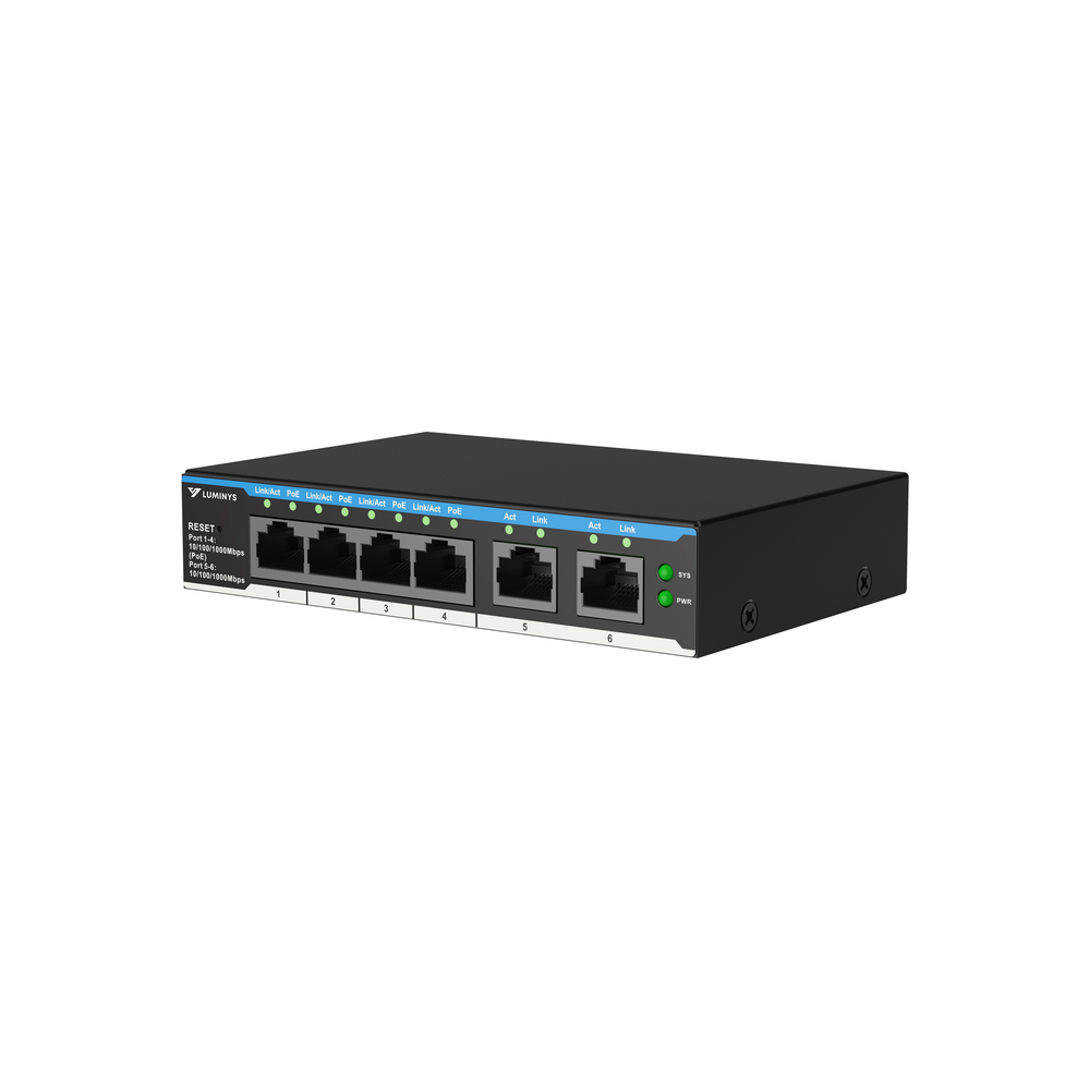 Luminys - SML-6GPA - 4-Port PoE Cloud Managed Gigabit Switch (PoE+)