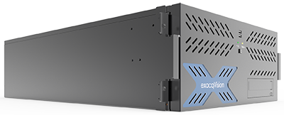 ExacqVision - 6408-96T-R4AL - 96TB A Series Hybrid 4U Recorder Professional Client Linux with 8 IP Cameras Licenses