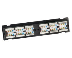 Platinum Tools - 660-12C6 - Patch Panel, 12 Port, Cat6, NS, 110 Box