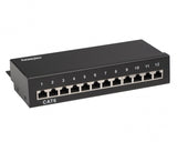 Platinum Tools - 667-12C6S - Patch Panel, 12 Port, Cat6, S, 110 Box