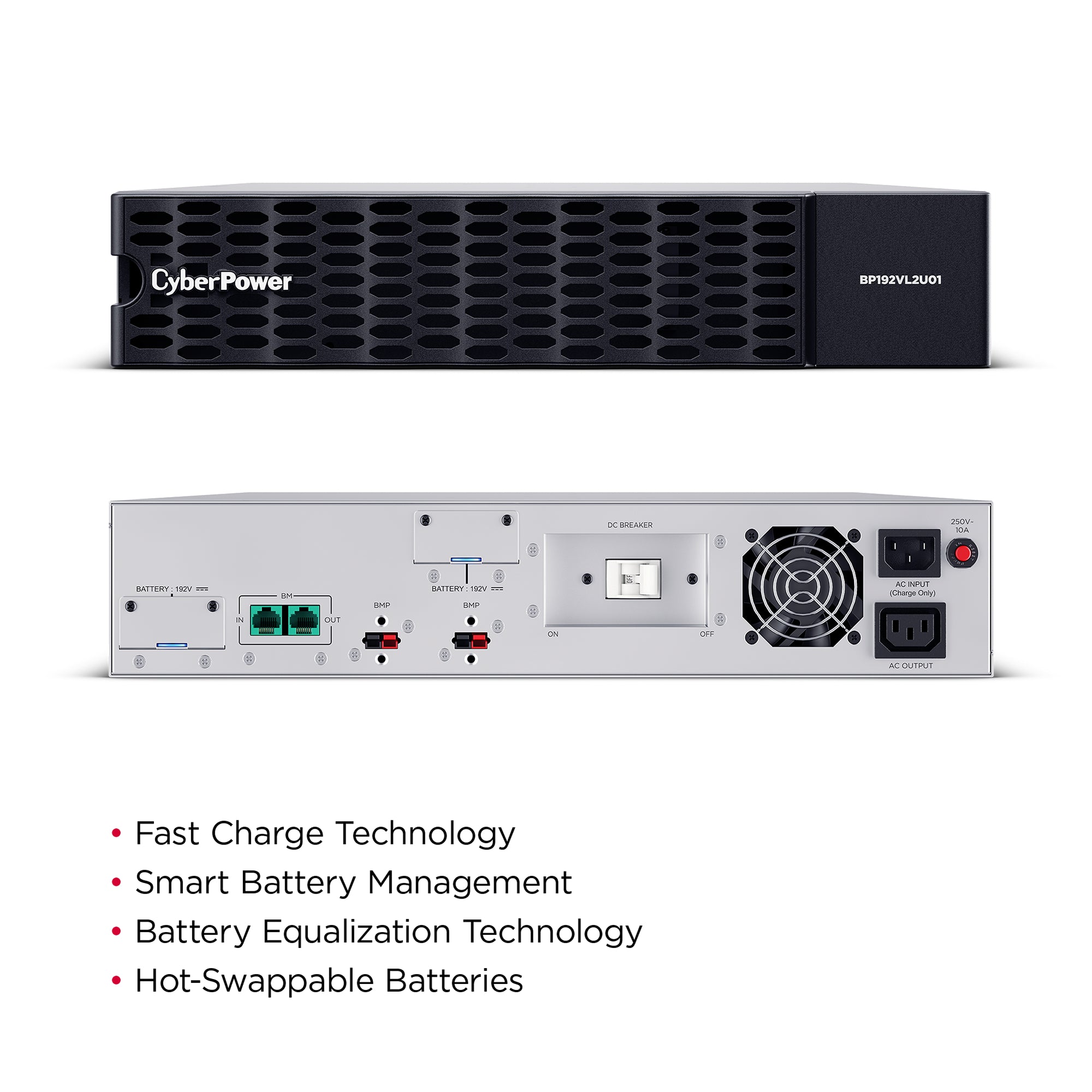 CYBERPOWER - BP192VL2U01 - Extended Battery Module for Smart App Online OL8KRTHD and OL10KRTHD UPS Systems