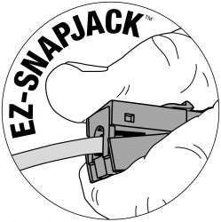 Platinum Tools - 705BL-40 - EZ-SnapJack Cat5e, Blue 40 pc/Installer Pack