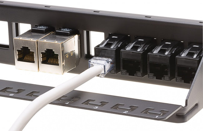 Platinum Tools - 768BK-1 - Cat6 Keystone Coupler, F to F, Black UTP. 1/Bag.