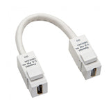 Platinum Tools - 775WH-1C - Keystone Jack, HDMI to HDMI Pigtail, White Clamshell
