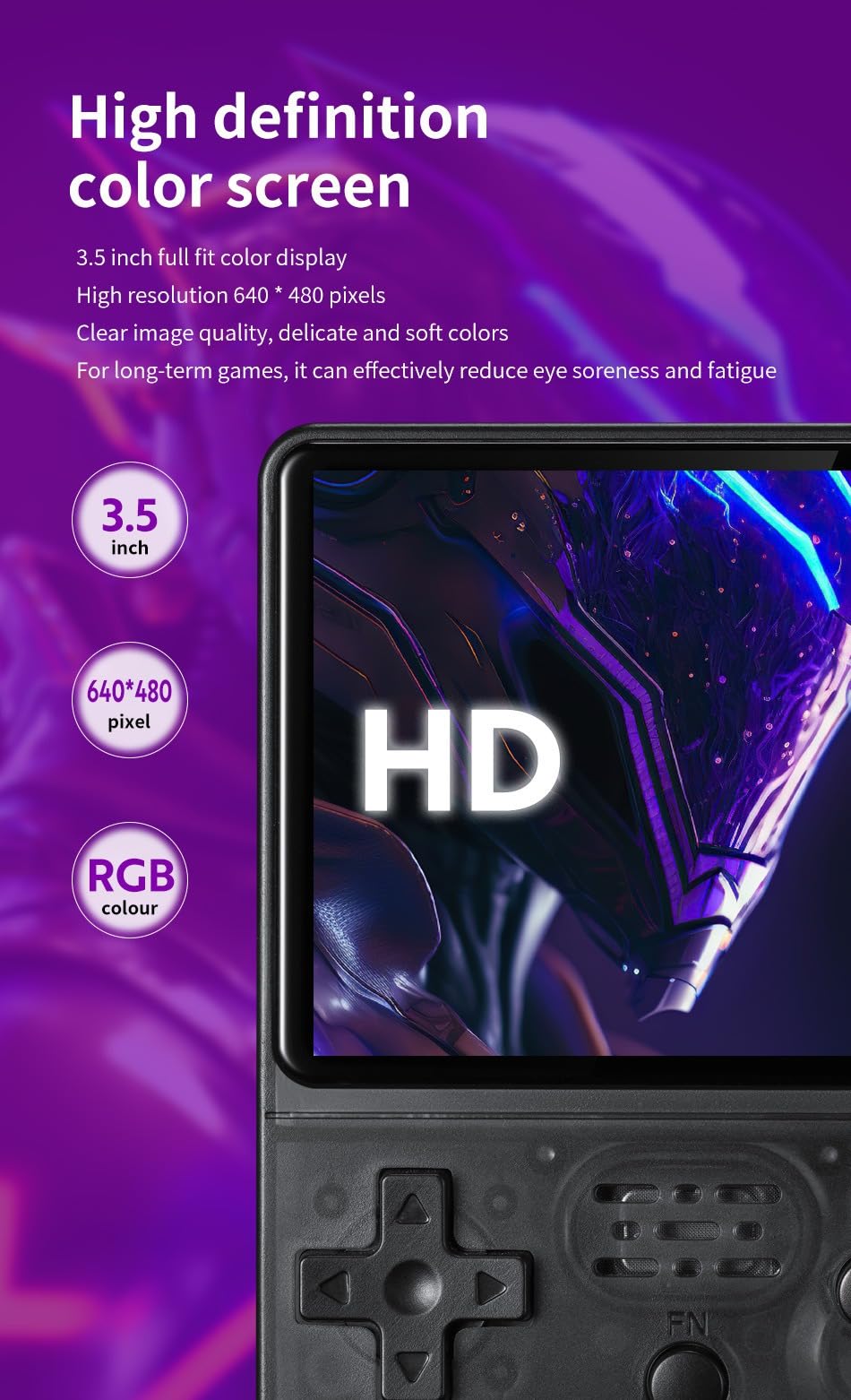 R36S Portable Handheld Game Console More Than 15000 Games Retro Video Game Player Console for NES, GBA, MD, SFC, MAME, PSP, PS1, GB, NDS, N64 and CPS 11 Simulator Games