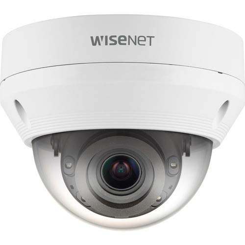 HANWHA Techwin WiseNet Q QNV-8080R 5 Megapixel Network Camera - 98.43 ft Night Vision - Motion JPEG, H.264, H.265-2592 x 1944-3.1x Optical - CMOS - Ceiling Mount