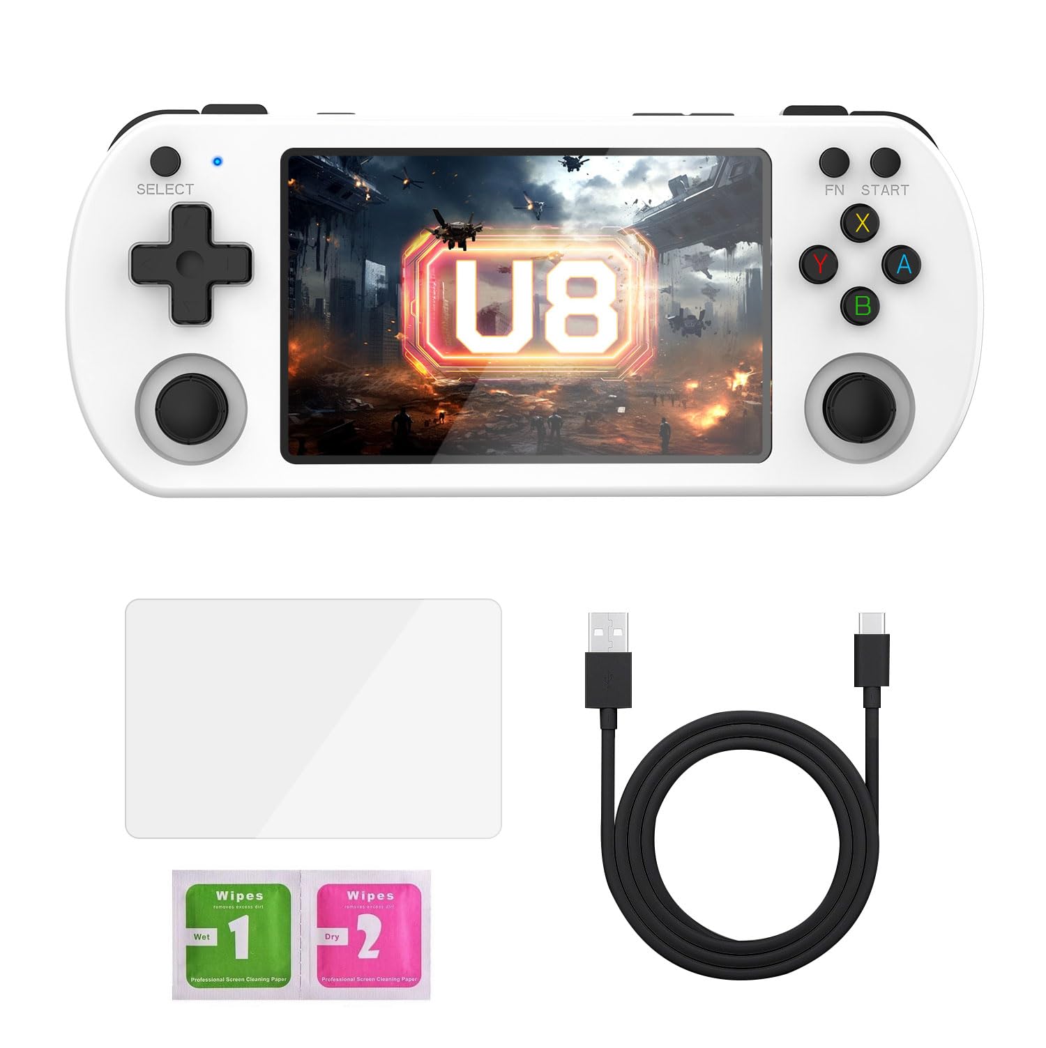 2025 U8 New Retro Handheld Game Console with 20,000 Plus Preloaded Games - 4.0 Inch IPS Screen - Linux System