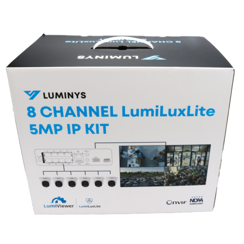 Luminys - K56-8L1A2 - 8 Channel 5MP LumiLuxLite IP Bundle