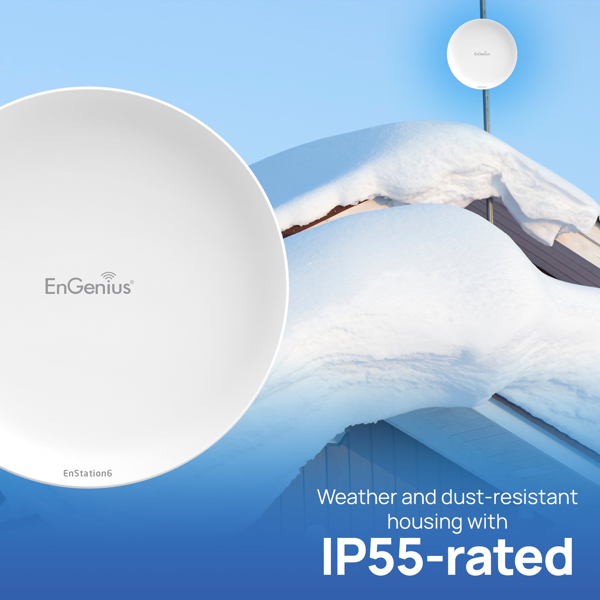 Engenius - EnStation6 - Point to Point WiFi 6 Outdoor AX1200 5GHz Bridge