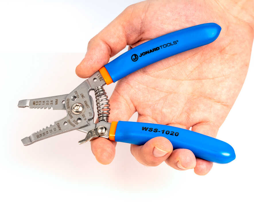 Jonard Tools - WSS-1020 - Stainless Steel Curved Wire Stripper, 10-20 AWG