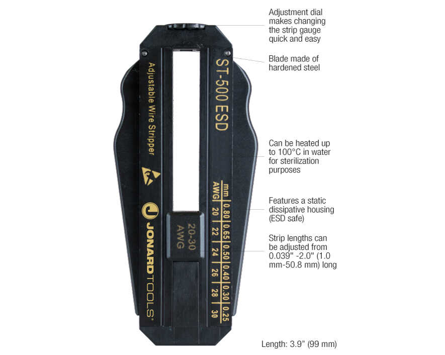 Jonard Tools - ST-500ESD - BAckpack Fiber Optic Mid Span Slit & Ring Tool Kit (1.2 mm-18.2 mm)+