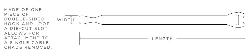 Rip-Tie - F-05 - 1/2 Inch Wide Fire Retardant Rip-Tie Lite 